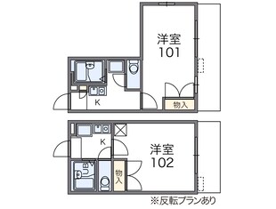 レオパレスＭｅｉｓｔｅｒＴＡＫＵＭＩの物件間取画像